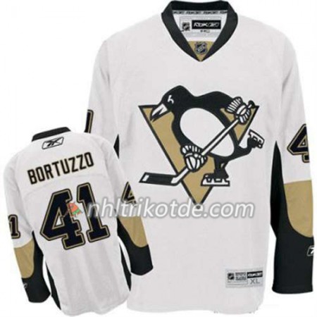 Reebok Pittsburgh Penguins Trikot Robert Bortuzzo 41 Weiß Auswärts - Herren