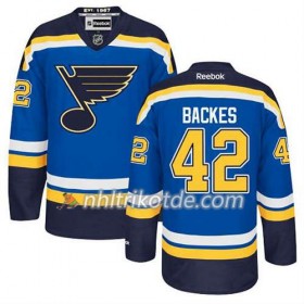 Reebok St. Louis Blues Trikot David Backes #42 Heim Blau - Herren
