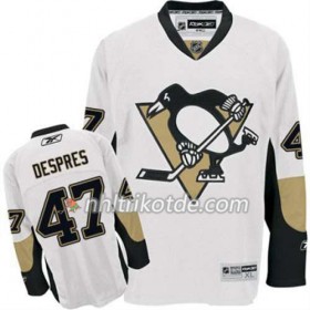 Reebok Pittsburgh Penguins Trikot Simon Despres 47 Weiß Auswärts - Herren