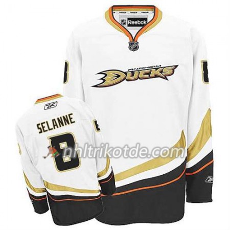 Reebok Anaheim Ducks Trikot Teemu Selanne #8 Auswärts Weiß - Herren