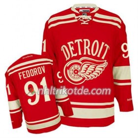 Reebok Detroit Red Wings Trikot Sergei Fedorov #91 2014 Winter Classic Rot - Herren