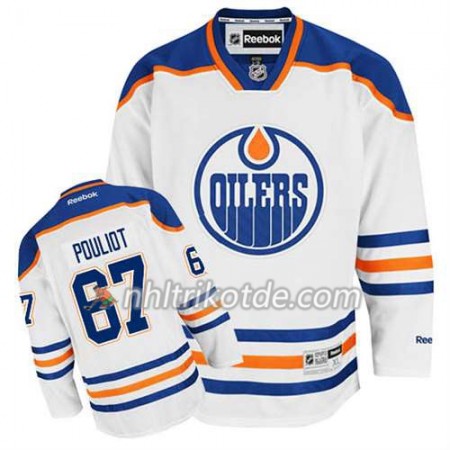 Reebok Edmonton Oilers Trikot Benoit Pouliot #67 Auswärts Weiß - Herren