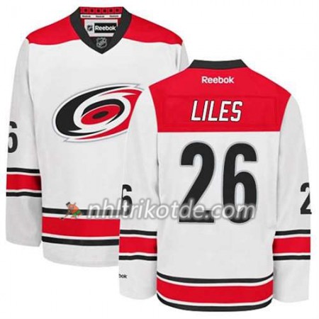 Reebok Carolina Hurricanes Trikot John-Michael Liles #26 Auswärts Weiß - Herren