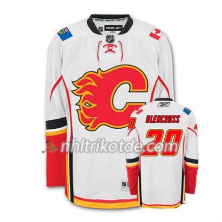 Reebok Calgary Flames Trikot Curtis Glencross #20 Auswärts Weiß - Herren