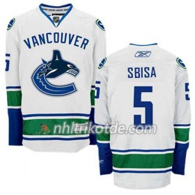 Reebok Vancouver Canucks Trikot Luca Sbisa #5 Auswärts Weiß - Herren