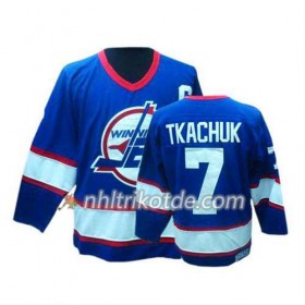 Reebok Winnipeg Jets Trikot Keith Tkachuk #7 Bleu Weiß - Herren