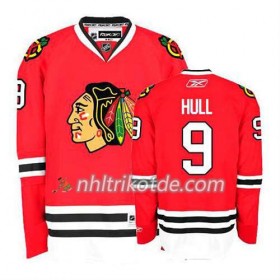 Reebok Chicago Blackhawks Trikot Bobby Hull #9 Heim Rot - Herren