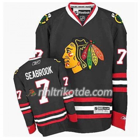 Chicago Blackhawks Trikot Brent Seabrook #7 Premier Ausweich Schwarz - Kinder