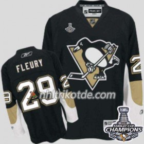 Reebok Pittsburgh Penguins Trikot Marc-Andre Fleury 29 Schwarz Heim 2016 Stanley Cup - Herren