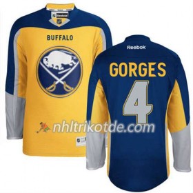 Reebok Buffalo Sabres Trikot Josh Gorges 4 Ausweich Gold - Herren