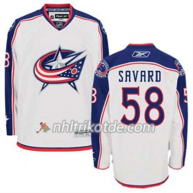 Reebok Columbus Blue Jackets Trikot David Savard #58 Auswärts Weiß - Herren