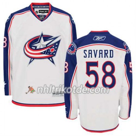 Reebok Columbus Blue Jackets Trikot David Savard #58 Auswärts Weiß - Herren