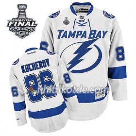 Reebok Tampa Bay Lightning Trikot Nikita Kucherov #86 Auswärts Weiß 2015 Stanley Cup - Herren