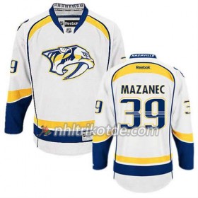 Reebok Nashville Predators Trikot Marek Mazanec #39 Auswärts Weiß - Herren