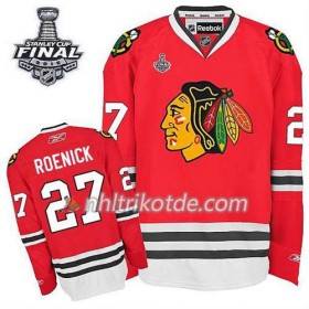 Reebok Chicago Blackhawks Trikot Jeremy Roenick #27 Heim Rot 2015 Stanley Cup - Herren