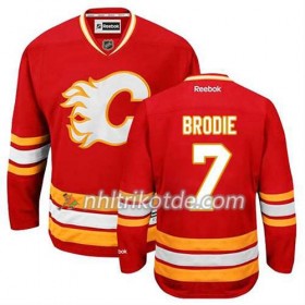 Reebok Calgary Flames Trikot TJ Brodie #7 Ausweich Rot - Herren