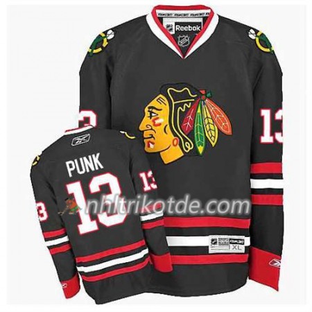 Chicago Blackhawks Trikot CM Punk #13 Premier Ausweich Schwarz - Kinder