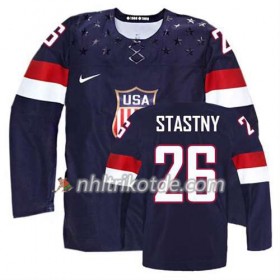 USA Team Trikot Paul Stastny #26 Auswärts Blau - Kinder