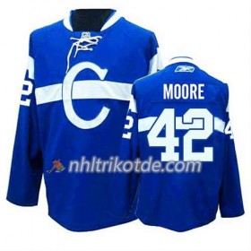 Reebok Montreal Canadiens Trikot Dominic Moore #42 Ausweich Bleu - Herren