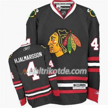 Reebok Chicago Blackhawks Trikot Niklas Hjalmarsson 4 Schwarz Ausweich - Dame