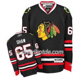 Reebok Chicago Blackhawks Trikot Andrew Shaw #65 Ausweich Schwarz - Herren
