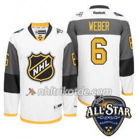 2016 All Star Nashville Predators Trikot Shea Weber #6 Weiß - Herren
