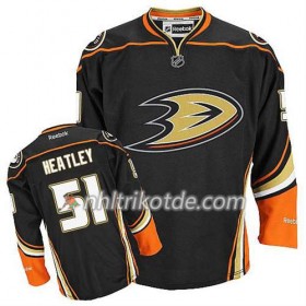 Reebok Anaheim Ducks Trikot Dany Heatley #51 Ausweich Schwarz - Herren
