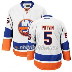 Reebok New York Islanders Trikot Denis Potvin #5 Auswärts Weiß - Herren