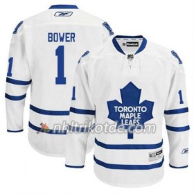 Reebok Toronto Maple Leafs Trikot Johnny Bower #1 Auswärts Weiß - Herren