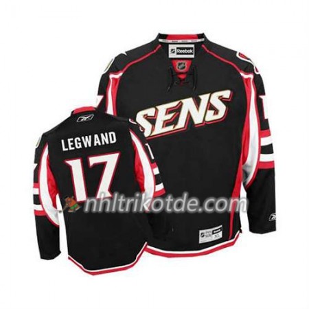 Reebok Ottawa Senators Trikot David Legwand #17 Ausweich Schwarz - Herren