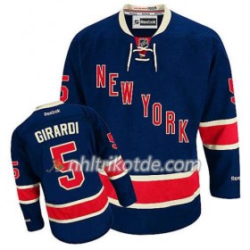 Reebok New York Rangers Trikot Dan Girardi #5 Ausweich Blau - Herren