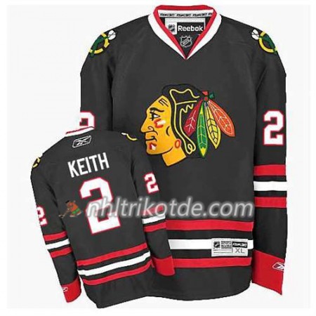 Chicago Blackhawks Trikot Duncan Keith #2 Premier Ausweich Schwarz - Kinder