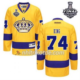 Reebok Los Angeles Kings Trikot Drew Doughty #74 Ausweich Gold 2014 Stanley Cup - Herren