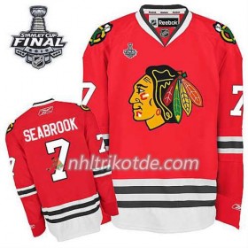 Chicago Blackhawks Trikot Brent Seabrook #7 Heim Rot 2015 Stanley Cup - Kinder