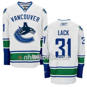 Reebok Vancouver Canucks Trikot Eddie Lack #31 Auswärts Weiß - Herren
