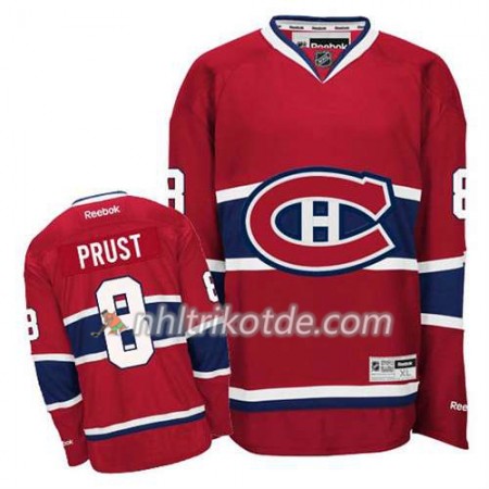 Reebok Montreal Canadiens Trikot Brandon Prust #8 Heim Rot - Herren