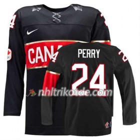 Reebok Canada Team Trikot Corey Perry #24 Ausweich Schwarz - Dame