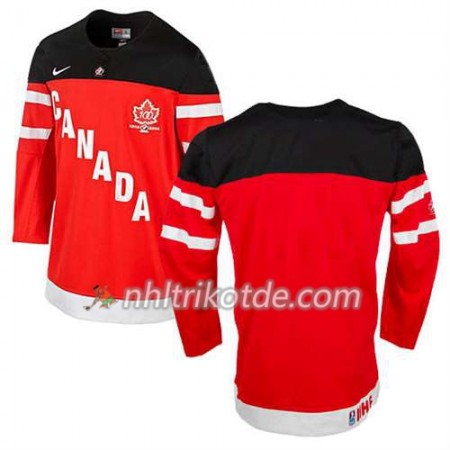 Reebok Canada Team Trikot 100th Anniversary Schwarz Rot - Herren
