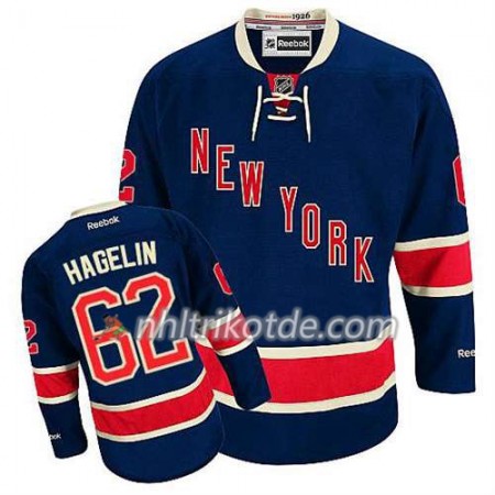 Reebok New York Rangers Trikot Carl Hagelin #62 Ausweich Blau - Herren