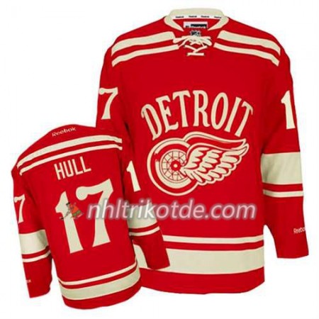 Reebok Detroit Red Wings Trikot Brett Hull #17 2014 Winter Classic Rot - Herren