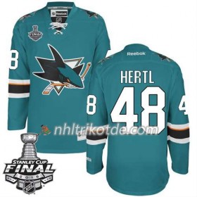 Reebok San Jose Sharks Trikot Tomas Hertl #48 Teal Heim 2016 Stanley Cup - Herren