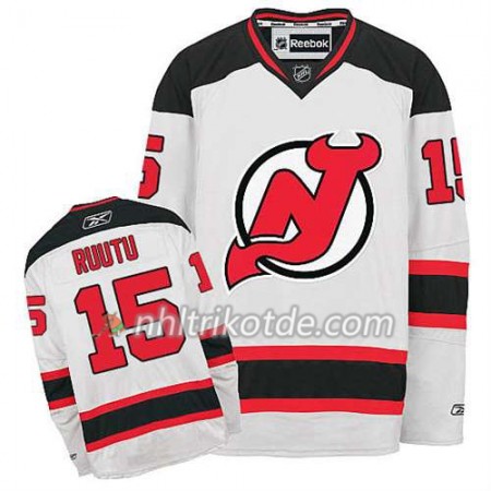 Reebok New Jersey Devils Trikot Tuomo Ruutu #15 Auswärts Weiß - Herren