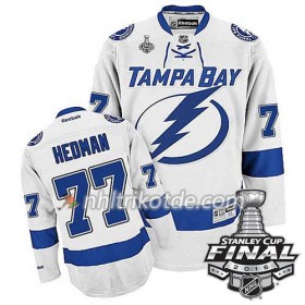 Reebok Tampa Bay Lightning Trikot Victor Hedman #77 Weiß Auswärts 2016 Stanley Cup - Herren
