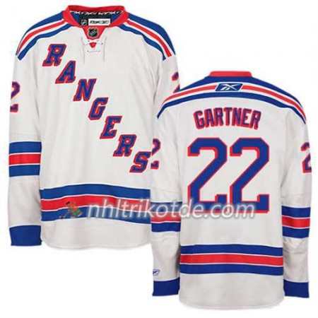 Reebok New York Rangers Trikot Mike Gartner #22 Auswärts Weiß - Herren