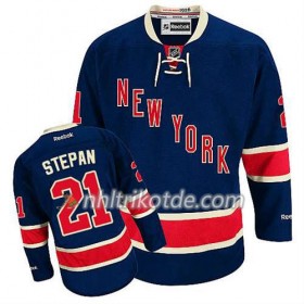 Reebok New York Rangers Trikot Derek Stepan #21 Ausweich Blau - Herren