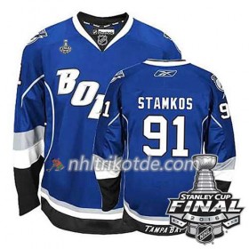 Reebok Tampa Bay Lightning Trikot Steven Stamkos #91 Bleu Ausweich 2016 Stanley Cup - Herren