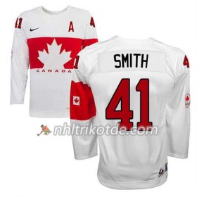 Reebok Canada Team Trikot Mike Smith #41 Heim Weiß - Dame
