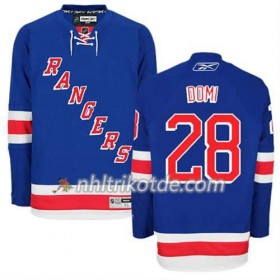 Reebok New York Rangers Trikot Tie Domi #28 Heim Blau - Herren