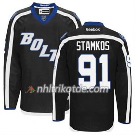 Reebok Tampa Bay Lightning Trikot Steven Stamkos #91 Ausweich Schwarz - Herren
