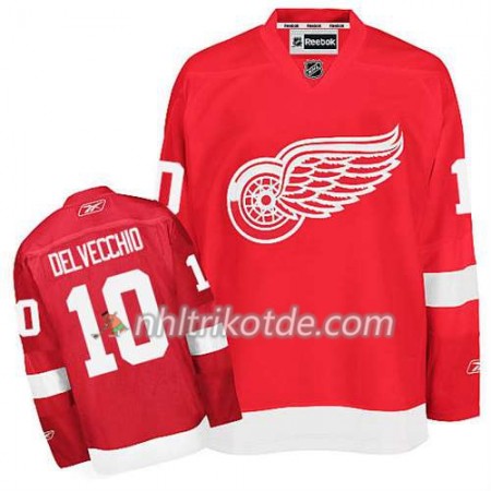 Reebok Detroit Red Wings Trikot Alex Delvecchio #10 Heim Rot - Herren